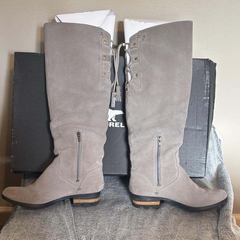 Sorel Farah Tall Waterproof Knee Boots - Kettle, Jet - Picture 4 of 13